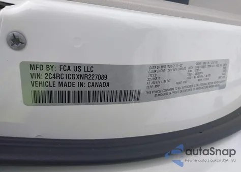 2022 Chrysler Voyager Lx from USA, damaged, VIN 2C4RC1CGXNR227089